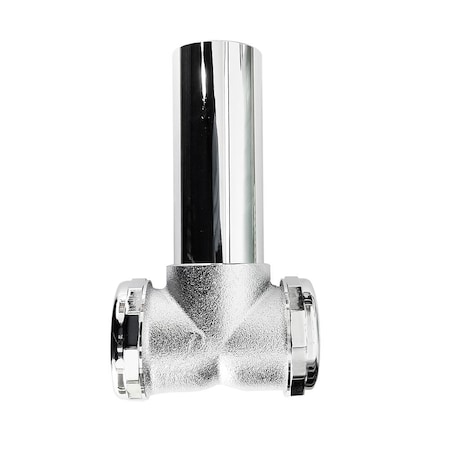 Thrifco Plumbing 20 Gauge 1-2 Inch Chrome Plated Brass Cast Body Center Outlet T 4400656